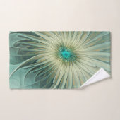 Moderne Abstracte Fantasy Flower Fractal Art Bad Handdoek (Handdoek)