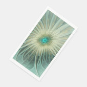 Moderne Abstracte Fantasy Flower Fractal Art Servet (Hoek)