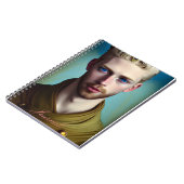 Moderne Abstracte Fantasy Male Journal Notitieboek (Linkerzijde)