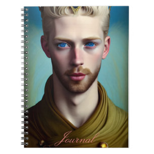 Moderne Abstracte Fantasy Male Journal Notitieboek