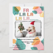 Moderne Abstracte feestdag foto Bedankkaart (Voorkant)