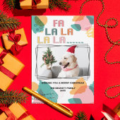 Moderne Abstracte feestdag foto Bedankkaart