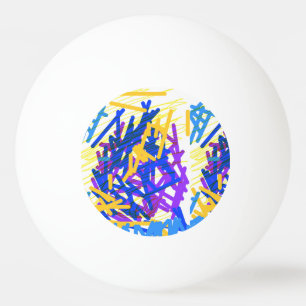 Moderne Abstracte feestelijke verfsplash Pingpongbal