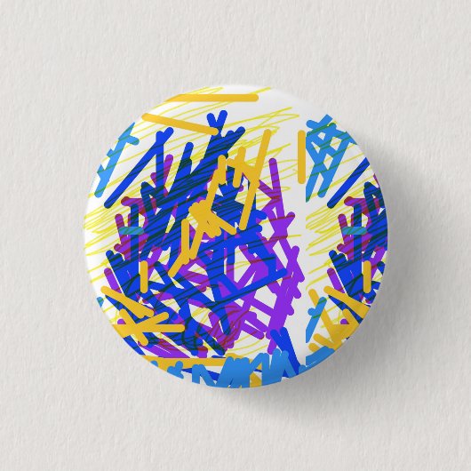 Moderne Abstracte feestelijke verfsplash Ronde Button 3,2 Cm (Voorkant)