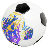 Moderne Abstracte feestelijke verfsplash Voetbal (Drie kwart)