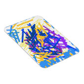 Moderne Abstracte Festelijke Verfspatten Magneet (Rechterzijde)