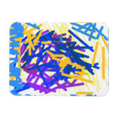 Moderne Abstracte Festelijke Verfspatten Magneet (Horizontaal)