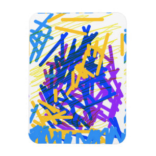 Moderne Abstracte Festelijke Verfspatten Magneet