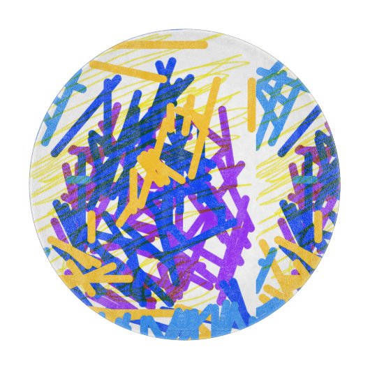 Moderne Abstracte Festelijke Verfspatten Snijplank (Voorkant)