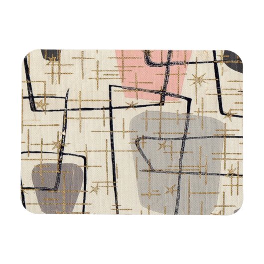 Moderne Abstracte flexibele magneet uit het midden (Horizontaal)