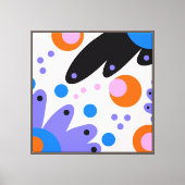 Moderne Abstracte Floral Canvas Afdruk (Voorkant)
