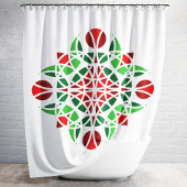 Moderne Abstracte Floral Douchegordijn