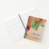 Moderne Abstracte Floral genaamd Notitieboek (Binnen)