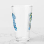 Moderne Abstracte Floral Glas (Rechts)