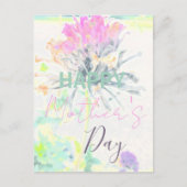Moderne Abstracte Floral Impressionist Moederdag Briefkaart (Voorkant)