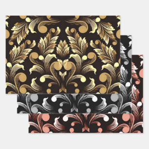 Moderne Abstracte Floral Inpakpapier Vel