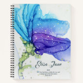 Moderne Abstracte Floral Notitieboek (Voorkant)