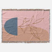 Moderne Abstracte Floral Plant Tekening Deken (Voorkant)