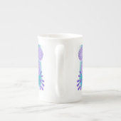 Moderne Abstracte Floral Porselein Kop (Achterkant)