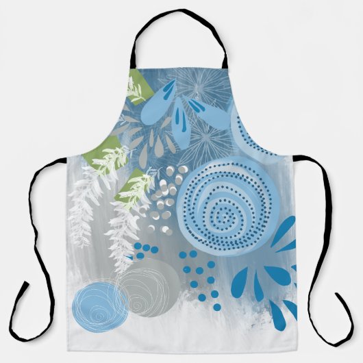 Moderne Abstracte Floral Schort (Voorkant)