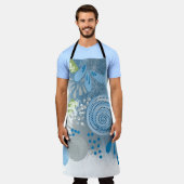 Moderne Abstracte Floral Schort (Gedragen)