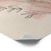 Moderne Abstracte Floral Wall Art II Poster (Hoek)