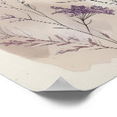 Moderne Abstracte Floral Wall Art III Poster (Hoek)