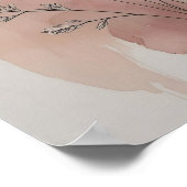 Moderne Abstracte Floral Wall Art V Poster (Hoek)