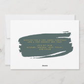 Moderne Abstracte foto van goud en sage Religieuze Feestdagenkaart (Achterkant)