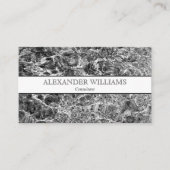 Moderne Abstracte foto voor zwart-wit Visitekaartje (Voorkant)