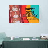 Moderne Abstracte Fotocollage | Verjaardag Spandoek (Beurs)