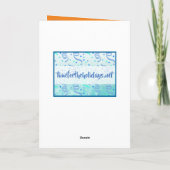 Moderne Abstracte fotokaart Happy Birthday opa Kaart (Achterkant)