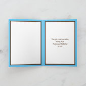 Moderne Abstracte fotokaart Happy Birthday opa Kaart (Binnen)