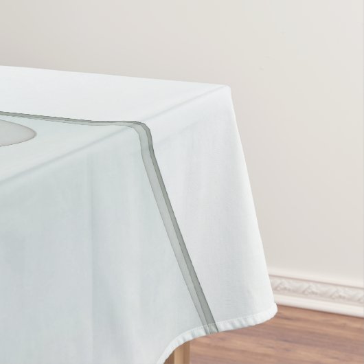 Moderne Abstracte Fractal Blue Turquoise Grey Text Tafelkleed (Voorbeeld)