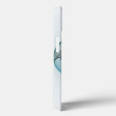Moderne Abstracte Fractale Kunst Blauw Turkoois Gr Case-Mate iPhone Case (Achterkant / Rechts)