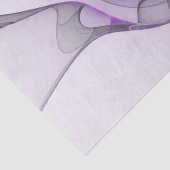 Moderne Abstracte Fractale Kunst Lavendelgrijs Tissuepapier (Detail)