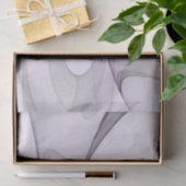 Moderne Abstracte Fractale Kunst Lavendelgrijs Tissuepapier (Geschenk)