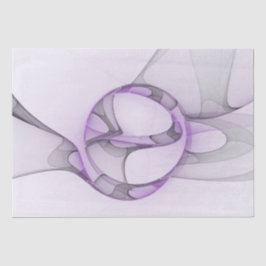 Moderne Abstracte Fractale Kunst Lavendelgrijs Tissuepapier