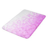 Moderne Abstracte Fuchsia Roze Girly Cube Gradient Badmat (Gekanteld)