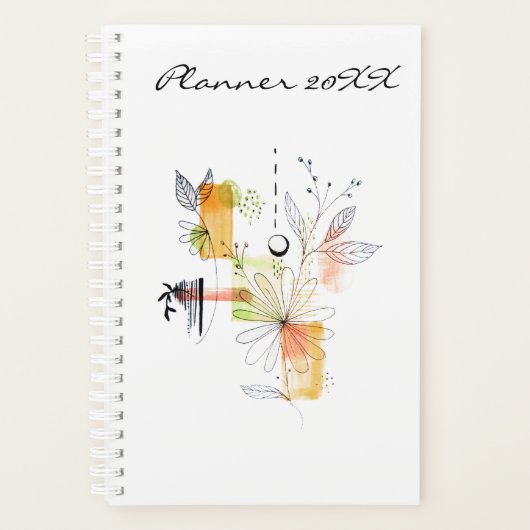 Moderne Abstracte galerij Planner (Voorkant)