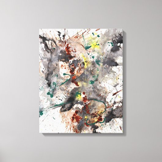 Moderne Abstracte galerij verpakte canvasprint Canvas Afdruk (Voorkant)
