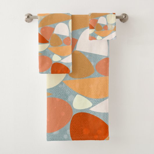 Moderne Abstracte gebastel geometrisch Bad Handdoek (Insitu)