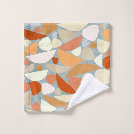 Moderne Abstracte gebastel geometrisch Bad Handdoek (Wasdoekje)