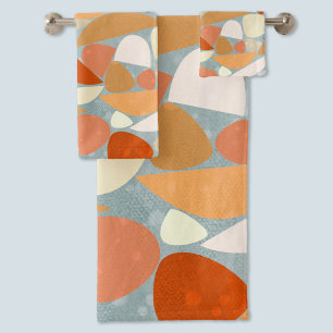 Moderne Abstracte gebastel geometrisch Bad Handdoek