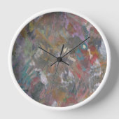 Moderne Abstracte gedurfde "Flower Garden" wandklo (Voorkant)