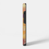 Moderne Abstracte Geel iPhone Hoesje (Linkerkant)
