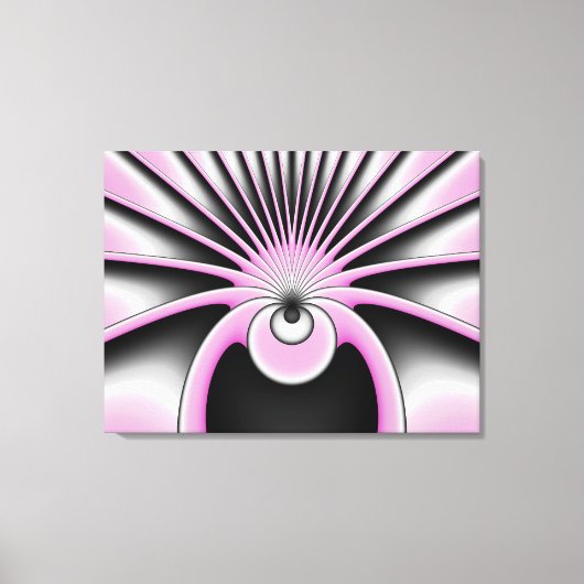 Moderne Abstracte Gekke Fractale Kunstpatroon Canvas Afdruk (Voorkant)