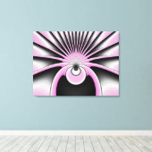 Moderne Abstracte Gekke Fractale Kunstpatroon Canvas Afdruk (Insitu (Houten vloer))
