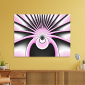 Moderne Abstracte Gekke Fractale Kunstpatroon Canvas Afdruk (Insitu (Woonkamer))