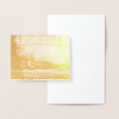 Moderne Abstracte Gele Gradiënt Notitiekaart - Kun Folie Kaarten (Display)